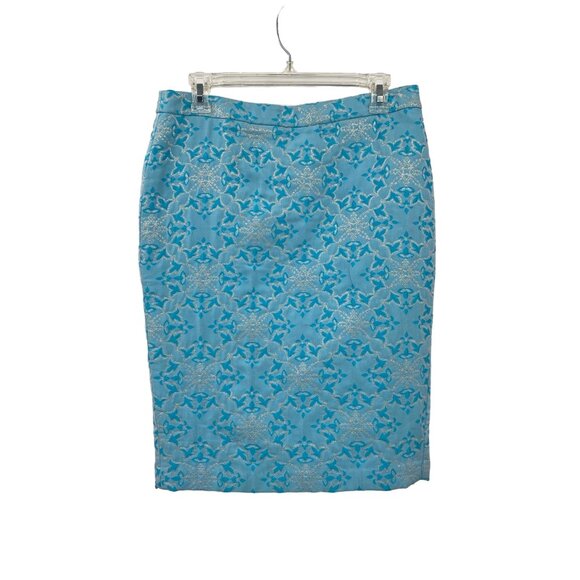 Moda International Dresses & Skirts - Vintage Moda International Skirt Womens 8 Used Blue Silver